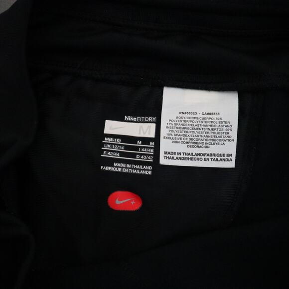 Nike Womens Boot Cut Sweatpants Size Medium Black Soccer Pants Zipper Hem - Picture 6 of 11